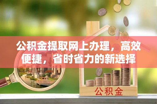 铅山公积金提取网上办理，高效便捷，省时省力的新选择